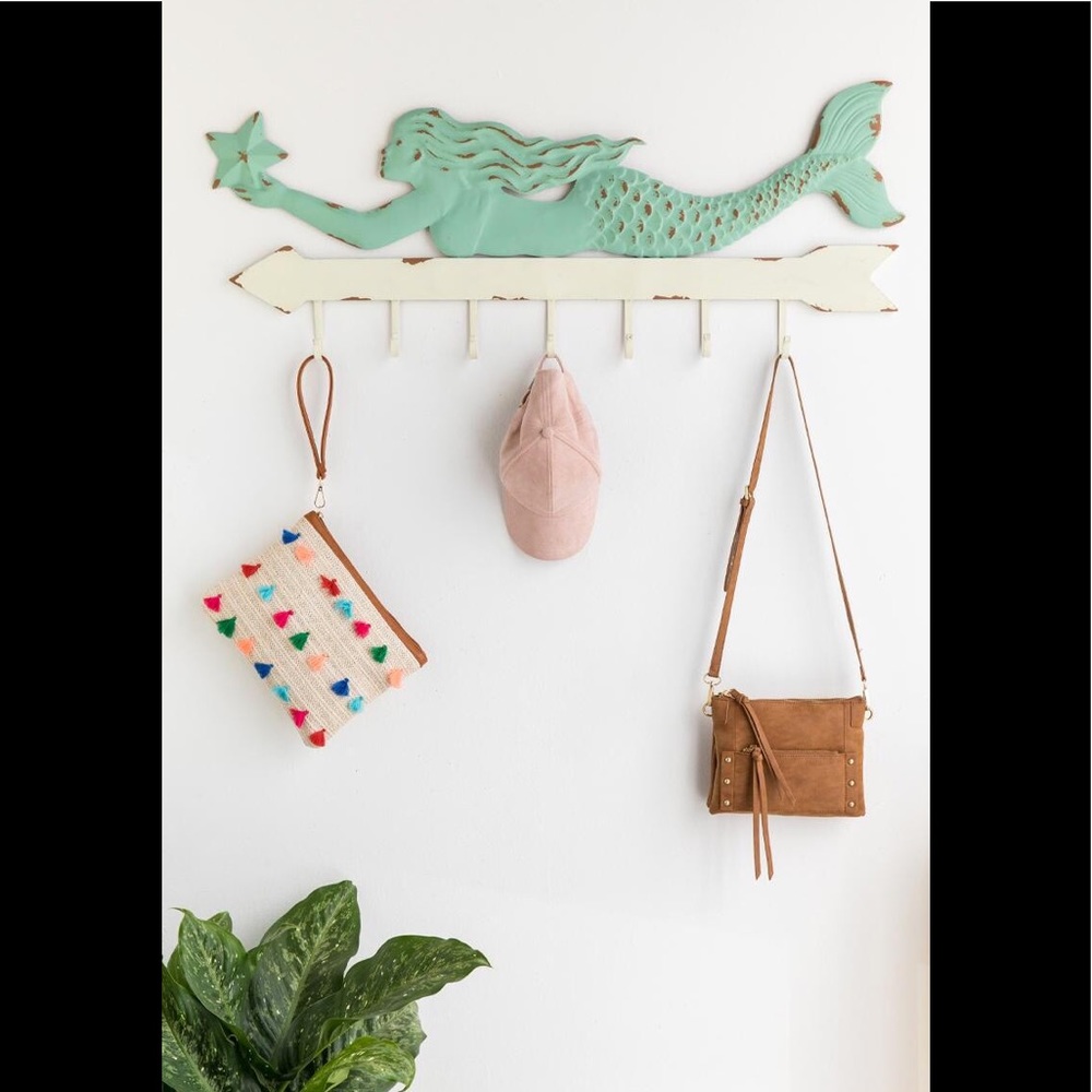 7-Hook Mermaid Wall Decor - Picture 1 of 3